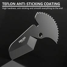 重型PVC管材切割器，轻便耐用，硬质切割工具，适用于大多数PVC管材 - 深灰色 - 查看 5