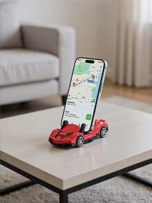 1 pieza Soporte de teléfono giratorio multicolor para el tablero - Diseño de coche deportivo Soporte de manos libres ajustable, se adapta a todos los interiores de vehículos, material resistente estilo deportivo - Soporte giratorio para teléfono en el tablero - Ver 7