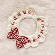 1 قطعة وشاح أليف جميل، غطاء رقبة دافئ للقطط والكلاب في فصلي الخريف والشتاء، إكسسوار أزياء أليفة، مناسب للاستخدام اليومي للحيوانات الأليفة الصغيرة والمتوسطة، كذلك مناسب للحفلات وأعياد الميلاد والمناسبات الأخرى - متعدد الألوان - مشاهدة 2