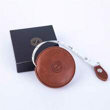 Cinta métrica para coser cinta métrica de tela para el cuerpo médico sastre artesanía dieta 1.5 m 60 pulgadas regla retráctil de doble lado con botón redondo - caf1paquete - Ver 8