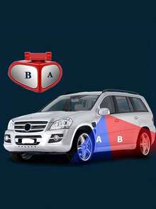 2pcs High Definition Blind Spot Rearview Mirrors, Suitable For 360° Adjustable Vehicles, Providing Wide-Angle View Of Front And Rear Wheels, Made Of Super-Transparent Glass, Ideal For Trucks, SUVs And Sedans. - Multicolor - View 2