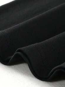 Boys & Teens' Casual Graphic Print Round Neck Short Sleeve T-Shirt, Summer Top - màu đen - Xem 4