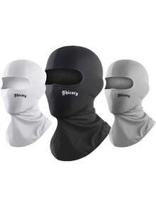 1件/套 男女通用四季通用纯色及印花哥特风弹力速干轻薄透气口罩，适合骑行、徒步、钓鱼等户外活动，防风，也适合日常通勤和运动。 - 彩色 - 查看 12