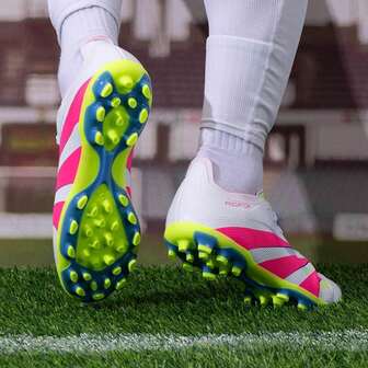 Adidas Botas de fútbol para césped COPA PURE2 AG de gama media y cortas, de piel y clavos cortos, para hombre adulto