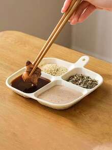 2件套多格托盘，家用厨房壁挂式多功能火锅酱料碟，葱姜蒜备料整理架 - 杏色 - 查看 3