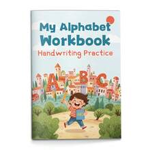 字母动物涂色和单词描摹练习册 – A 到 Z 字母页（每页：“字母：___” + 可爱的动物图片涂色 + 单词描摹线），简单的黑白早期学习练习册 - 動物字母表 - 查看 8