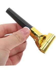 8 piezas de sopladores de fiesta y creadores de ruido, dispositivos de soplado para agregar una atmósfera alegre a las celebraciones de cumpleaños, diversas ocasiones y fiestas de cumpleaños, mini trompetas doradas, regalo del Día de San Valentín, regalo de cumpleaños, artículos de fiesta - Multicolor - Ver 7