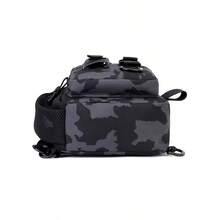 1pc Fishing Tackle Backpack, Multifunctional Fishing Shoulder Bag, Fishing Waist Pack, For Storing Fishing Rods, Baits, Hooks, Fishing Gear, Extra Large Capacity, 600D Nylon Material, Multiple Compartments, Padded Shoulder Strap, Camouflage Stripe Design, Suitable For Outdoor Camping And Fishing Trips, Fishing Gift - Multicolor - View 7