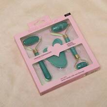 3件套树脂面部按摩器按摩滚轮，适用于面部、身体、颈部、眼部，刮痧板，抗皱美容护肤工具，美容，护肤产品，水疗，自我护理，护肤工具，面部护理，美容师用品，按摩，面部按摩工具，面部滚轮