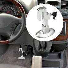 NEW Anti-Theft Car Brake Pedal Lock Security With Keys Car Safety Clutch - Silver - View 4