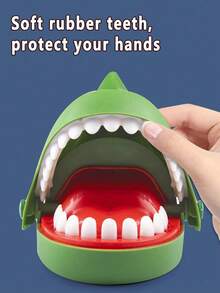 Funny Prank Toy: Triangular Dinosaur Bite Finger Toy, Big Mouth Crocodile Dinosaur Toy, Interactive Toy For Children, Triangular Dinosaur Prank Toy - Multicolor - View 3