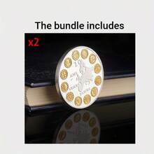 1/2/5pcs Commemorative Silver-Plated European Union Coins, Collectible Coins - Silver - View 10