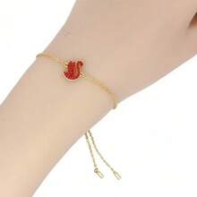 SWAROVSKI SWAN New Red Swan Women's Bracelet/Jig - Gift For Mother, Girlfriend, Or Lover - Christmas, New Year, Birthday, Back-To-School, Or Wedding - Red - View 3