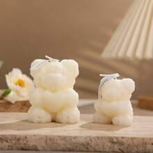 1pc Heart-Shaped Teddy Bear Scented Candle Gift Set, Suitable For Confession, Birthday, Home Decor, Party, Dining Table, Holiday Gifts, Gift Box, Banquet, Festival Celebration, Atmosphere Lighting, Graduation Gifts And More Occasions. - Multicolor - View 8