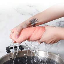 10pcs Super Absorbent Microfiber Cleaning Cloths - Random Colors, High-Efficiency Kitchen & Bathroom Towels For Household Use