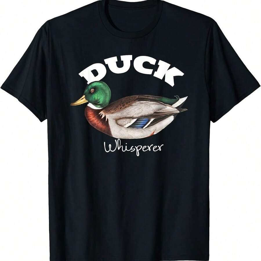 Duck Whisperer Mallard Duck Shir Love Ducks T-Shirt - 紅色 - 查看 1