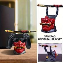 1pc Demon Face Warrior Sword Controller Stand, Compatible With PS/-, Resin Gaming Accessory, Demon Themed Figurine, Gamer Gift, Home/Office Independent Console Display Stand (No Electronic Components, Handmade With Minor Imperfections) - Multicolor - View 10