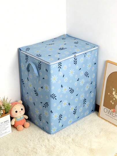 100L Large Capacity Multifunctional Wardrobe Storage Box, Durable Fabric Organizer Bin With Drawstring Closure - Suitable For Storing Clothes, Blankets, Bedding, Toys, Travel & Moving Supplies - Rectangular Design, Moving Box