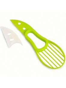 1个牛油果切片器/去核器 - 多功能厨房工具，易于使用，聚丙烯材质，食品削皮器，水果切割器 - 彩色 - 查看 9