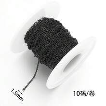 10m/Roll Stainless Steel Flat Cross Chain, Minimalist Fashion Flattened O-Shape Delicate Chain, Rust-Resistant Handmade Jewelry Accessory Chain, DIY Jewelry Making Chain - Long Flat Cross Chain - View 25