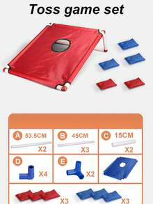 Outdoor Sports Toy Set Featuring 1Game Boards And 6 Sandbags, Including A Throwing Board Rack For Tossing Sandbags. This Fun Competitive Target Disc Is Perfect For Yard Games And Party Activities, Making It An Ideal Beach Game Set - Multicolor - View 9