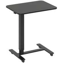 Height-Adjustable Sit-Stand Desk With 4 Casters, C-Shaped, 65 Cm X 48 Cm X 70-110 Cm, Black - Black - View 1