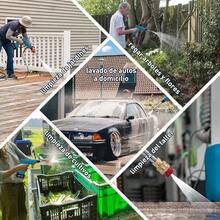 Hidrolavadora Inalambrica, 500PSI Pistola de Lavado de Alta Presión de 48V, Lavadora de Alta Presión Portátil,con 3 Boquilla para Lavar Coches, Pisos, Limpieza de Vallas Patios y Jardín - Azul - Ver 4