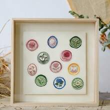 50 Transparent Relief Seal Stickers, DIY Ledger, Luggage, Guitar Decoration Stickers