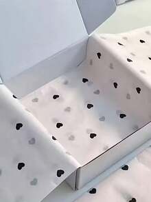 10pcs 27*19in Red Heart Wrapping Paper, Heart-Shaped Tissue Paper For Gift Packaging, Bouquet, Holiday Party Decor, Valentine's Day Atmosphere Decor, Wedding Party Small Gifts