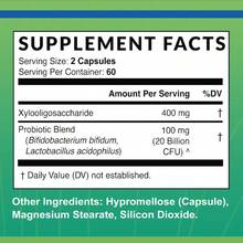 Probiotic & Prebiotic Supplement 20 Billion CFU - 120 Capsules - With Xylo-Oligosaccharides To Support Digestive Health - For Men And Women - 1瓶 - 查看 2