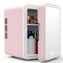 Portable Mini Refrigerators Are Suitable For Home Or Car Use To Store Food, Cosmetics And Other Items That Need To Be Kept Refrigerated. - 粉色 - 查看 9