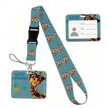 Animal Collection The Vertical Card Holder Horizontal Card Neck Strap Lanyards For Keys Keychain Badge Pass Hang Rope - Multicolor - View 100