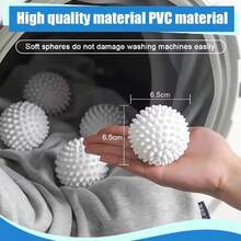 Reusable PVC Laundry Balls - Anti- Dryer And Washing Machine Laundry Balls, For Fabric Separation, Lint/Hair/Stain Removal, Replacing Fabric Softener, Reducing Wrinkles And Static, Chemical-Free, Suitable For Home And Laundromat Use (Multiple Colors) - View 9