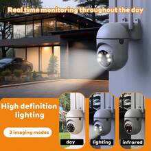Camera hành trình hình cầu nhỏ gọn 2 inch, tầm nhìn ban đêm màu sắc nét, báo động bằng âm thanh và ánh sáng, chức năng đuổi bắt chỉ bằng một nút bấm, lưu trữ kép bằng thẻ TF và đám mây, xoay ngang và dọc, tuần tra đa hướng, chia sẻ nhiều người dùng không cần mật khẩu, chất lượng video độ nét cao, âm thanh hai chiều, nguồn điện kết nối có dây, tương thích với thiết bị iOS/Android để xem từ xa. - Đen và trắng - Xem 7
