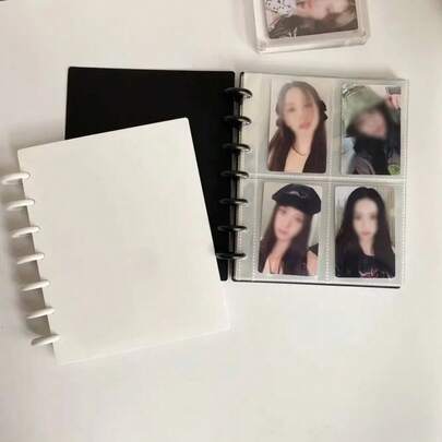 1pc A5 Size 3-Inch Photo Card Album (Includes 20 Inner Pages) - Photo Card Loose-Leaf Album, DIY Customizable Photo Album, Suitable For Idol Card Collection, Anime Merchandise, Scrapbooking, And Precious Memorabilia Collection, Photo Decorative Accessories