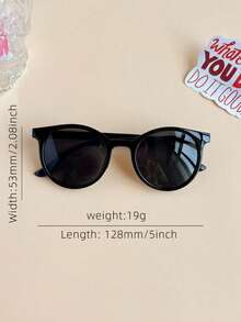 3pcs/Set Kids Unisex Classic Asymmetrical Round Fashion Glasses - Multicolor - View 2