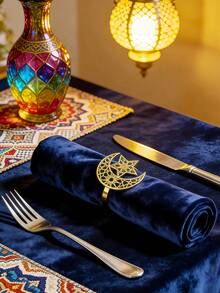 Bộ 6/12 chiếc vòng giữ khăn ăn hình ngôi sao và mặt trăng màu vàng, thích hợp trang trí phòng ngủ, bàn ăn, nhà cửa, phù hợp cho tiệc tùng, sinh nhật, đám cưới, tiệc buffet, trang trí tối giản thanh lịch. - Nhiều màu - Xem 4