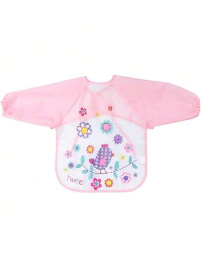 EstiloToyvian Delantal Blanco de Pintura Para Niños Pequeños - Delantal de Arte de Manga Larga - Bata de Ropa de TrabajoVersión mejorada