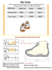 1 par de sandalias planas cómodas y antideslizantes con diseño de moño de denim para bebé, adecuadas para el verano - Blanco - Ver 10