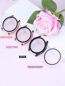 4 件装，运动休闲手表壳，兼容三星 Galaxy Watch 4/5/6/7 系列，40mm 和 44mm 表壳，触感细腻，防刮防摔，硬质 PC 外壳 + 高清玻璃屏幕保护膜，二合一表壳，时尚便捷，男女通用智能手表壳，4 种颜色可选。 - 玫瑰金+玫瑰粉+透明+黑色 - 查看 3