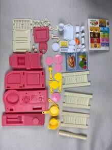 Kids Kitchen Playset - Mini Kitchen Utensils Set, Includes Cups, Cutlery, Milk, Cooking Accessories, Suitable For Children, Boys And Girls, Certified - Multicolor - View 8
