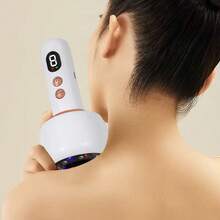 9-Speed Handheld Full Body Massager, Suitable For Neck, Back, Legs, Hands, Home & Personal Care, USB Rechargeable 1200mAh - White - View 6