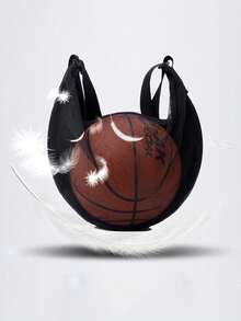 1个大容量单肩斜挎训练排球篮球运动背包足球收纳包健身包