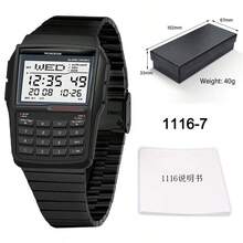 Reloj digital militar LED de la marca G, reloj deportivo para hombres, reloj cronógrafo multifunción con alarma para hombres, reloj electrónico resistente al agua - Multicolor - Ver 9