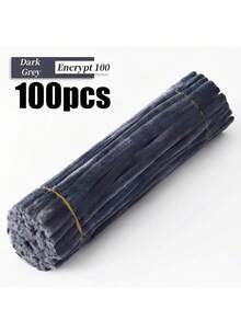 100支蓬松清洁棒，柔软毛绒工艺棒，适用于DIY花束、插花、儿童学校美术项目、派对装饰、毕业典礼、婚礼、生日礼物、母亲节、圣诞节和其他节日DIY工艺品。 - 彩色 - 查看 18