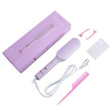 Hailicare 32毫米紫色蛋形卷发棒，1200万负离子护发，4档温度设置，30秒快速加热，送给女朋友和闺蜜的完美造型礼物 - 紫丁香色 - 查看 12