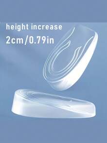 1 Pair Transparent Silicone Anti-Slip Shock-Absorbing Soft & Elastic Heel Inserts, Multi-Height, Invisible Shoe Insoles, Heel Height Increase Pads Suitable For Various Shoes Insulation, Galentines, Puppy, Carnival, Shoe, Spring Summer Picks, Brides Maid Gifts, Room, Bedroom Decor, Bedroom Decor, Beach, Travel, For Men, For Women, Vacation, Women's Day, Travel Essentials, Wedding Favors, Y2k, Bedroom, Car Accessories Women, Kitchen Decor, Cute Stuff - Transparent - View 9