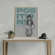 1 Stück rahmenloses Wanddekobild, Poster - Ariana Poster - Pop Musik Wandkunst - Geschenk - Muster, Geschenk für Musikfans, geeignet für Raumdekoration, Wandkunst, Wanddekoration, Badezimmerdekoration - Verschiedenfarbig - Übersicht 2