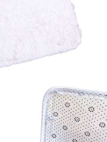 Shaggy Rug 40x60cm Rectangular Color Options - สีขาว - ดู 3