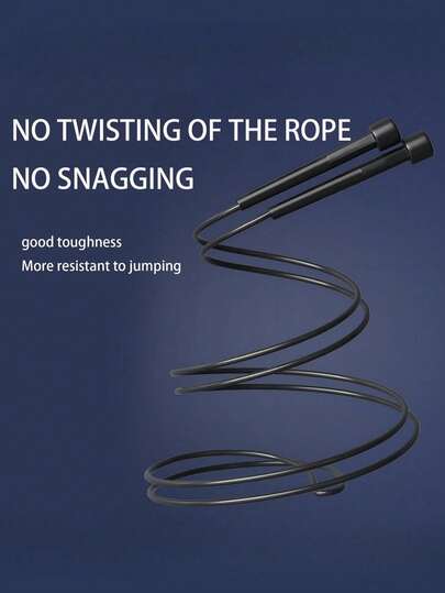 1 حبل PVC قابل للتعديل بطول 110 بوصة، مقبض بلاستيكي متعدد الوظائف بطول 5 بوصة، مناسب للرجال والنساء للياقة البدنية والتدريب على التحمل والتمارين الهوائية والملحقات الرياضية والجيم والتمارين المنزلية وحبل القفز